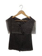 画像：トップス/2/ポリエステル/BRW/ドット/IM01JK107