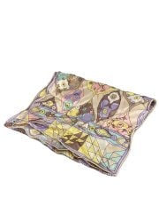 画像：ストール/シルク/マルチカラー/総柄/レディース