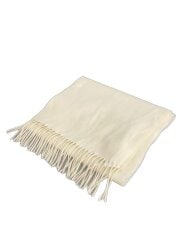 画像：ストール/カシミア/WHT/レディース