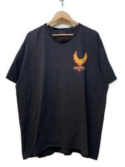 画像：90s-00s/Harley Davidson Cafe/EAGLE FLAME/両面/コットン/BLK