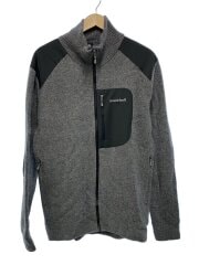 画像：ミッテルレギ フルジップセーター/XL/ウール/GRY