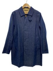 画像：ステンカラーコート/38/デニム/IDG/無地/汚れ有