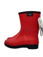 画像：BISON L 2/タグ付き/レインブーツ/24cm/RED/214017