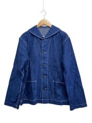画像：21AW/KGG/U.S.Navy 1918 Work Jacket/デニム/IDG/トップボタン欠品