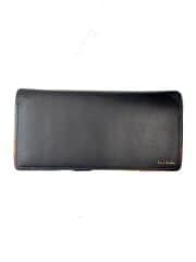 画像：長財布/レザー/BLK/メンズ