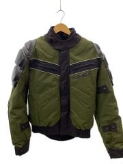 画像：ジャケット/L/ナイロン/KHK/ファブリックライディングジャケット