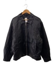 画像：JEWEL SKELTON LEATHER JACKET/XL/フェイクレザー/BLK/無地