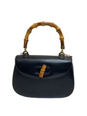 画像：オールド/バンブー/2WAY/ショルダーバッグ/レザー/BLK/無地/000.2046