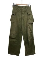 画像：M-43/尿素ボタン/HBT/カーゴパンツ/32/コットン/グリーン/リペア、ヨゴレ有