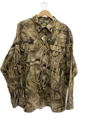画像：90s/シャモア/リアルツリー/長袖シャツ/3XL/コットン/KHK/カモフラ