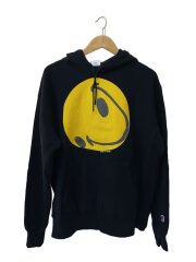 画像：COLLAPSED FACE HOODIE/M/コットン/BLK