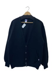 画像：90s/USA製/スウェットカーディガン(薄手)/XL/コットン/ブラック