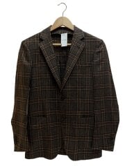 画像：テーラードジャケット/42/カシミア100/BRW/チェック/61-07-44-07108