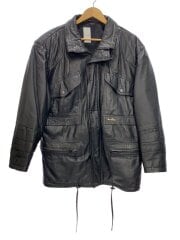 画像：レザージャケット・ブルゾン/ブラック/gino ginero