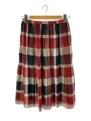 画像：ロングスカート/38/ポリエステル/レッド/チェック/55J71-504-16