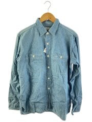 画像：長袖シャツ/40/コットン/ブルー