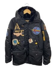 画像：ジャケット/--/--/BLK/総柄