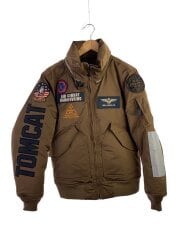 画像：フライトジャケット/M/ポリエステル/CML/無地/6102176/ジャケット/アウター