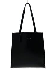 画像：トートバッグ/レザー/BLK/無地