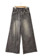 画像：HYPE/ボトム/2/デニム/GRY/Rose button buggy denim