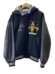 画像：HARVARD UNIVERSITY/スタジャン/L/ウール/BLK/総柄/76383-09