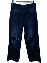 画像：ボトム/30/デニム/ブラック/ダメージ加工