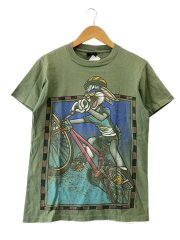 画像：90S/Tシャツ/M/コットン/カーキ/シングルステッチ/USA製/1995/WARNER BROS