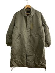 画像：ロングMA－1バッティングコート/1/ナイロン/カーキ/S21AW-OT02