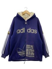 画像：90s/ジップパーカー/0/コットン/ネイビー/DECENTE製/裏地ボア//