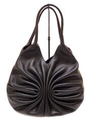 画像：トートバッグ/牛革/BLK/無地/6038648/ベルドーレ/ドレープ/ジッパープル擦れ