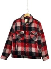 画像：ジャケット/L/ウール/RED/チェック/2W5-5567