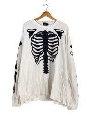 画像：RITZ-SKELTON BONES-Thermal LS-T/L/コットン/ホワイト/サーマル