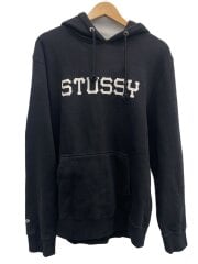 画像：フロントロゴプリント/USA製/パーカー/L/コットン/BLK/プリント