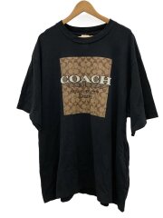 画像：Tシャツ/XL/コットン/BLK/シグネチャースクエアプリント/ニューヨーク/ボックスプリント