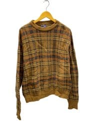 画像：ニット・セーター(厚手)/M/ウール/BRW/チェック