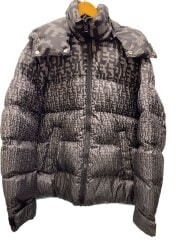 画像：W-STEP-MON/中綿/ダウンジャケット/M/ナイロン/GRY/総柄/A08150