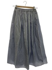 画像：ロングスカート/FREE/コットン/BLU/ストライプ/207244011