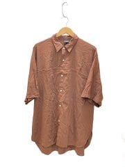画像：ショートスリーブアローラインシャツ/半袖シャツ/L/レーヨン/BRW/NR22563