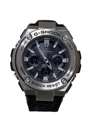 画像：ソーラー腕時計・G-SHOCK/デジアナ/--/SLV/BLK