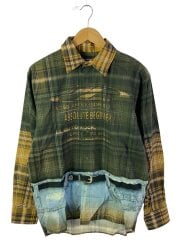 画像：×ANDERSSON BELL/ロングスリーブシャツ/長袖シャツ/S/コットン/KHK/チェック