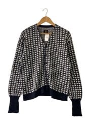 画像：V Neck Cardigan/Vネックカーディガン/S/BLK/千鳥格子/MR322//