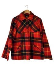 画像：ヴィンテージ/VINTAGE/ジップアップジャケット/ブルゾン/TALON ZIP/RED/チェック//