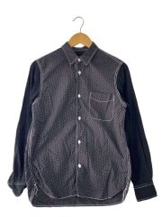 画像：AD2017/ドット切替/袖コーデュロイ長袖シャツ/XS/HT-B020/日本製//