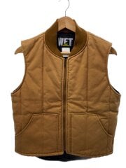 画像：キルティングベスト/FREE/コットン/CML/無地/12369-3362