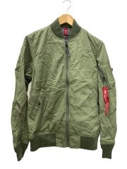 画像：フライトジャケット/M/ポリエステル/GRN/無地/TA1340-8003