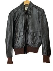 画像：レザージャケット・ブルゾン/38/レザー/BLK