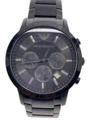 画像：クォーツ腕時計/アナログ/ステンレス/ブラック/AR-2453