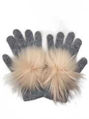 画像：手袋/グレー