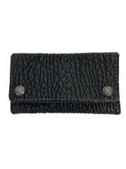 画像：長財布/レザー/BLK/メンズ