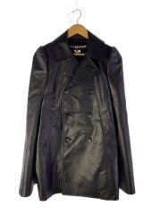 画像：コート/XS/フェイクレザー/BLK/無地/JP-C001